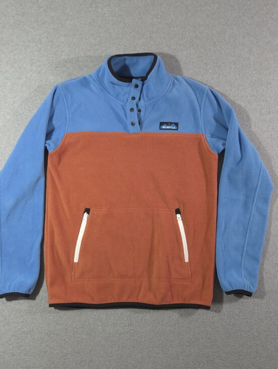 Kavu Sweaters - KAVU Cavanaugh Fleece Pullover Women’s Size Small Colorblock Design Outdoor Snap